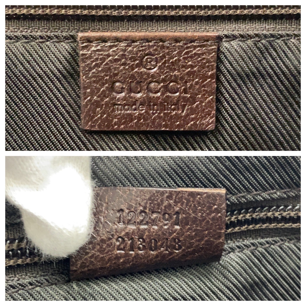 グッチ GGキャンバス レザー ショルダーバッグ