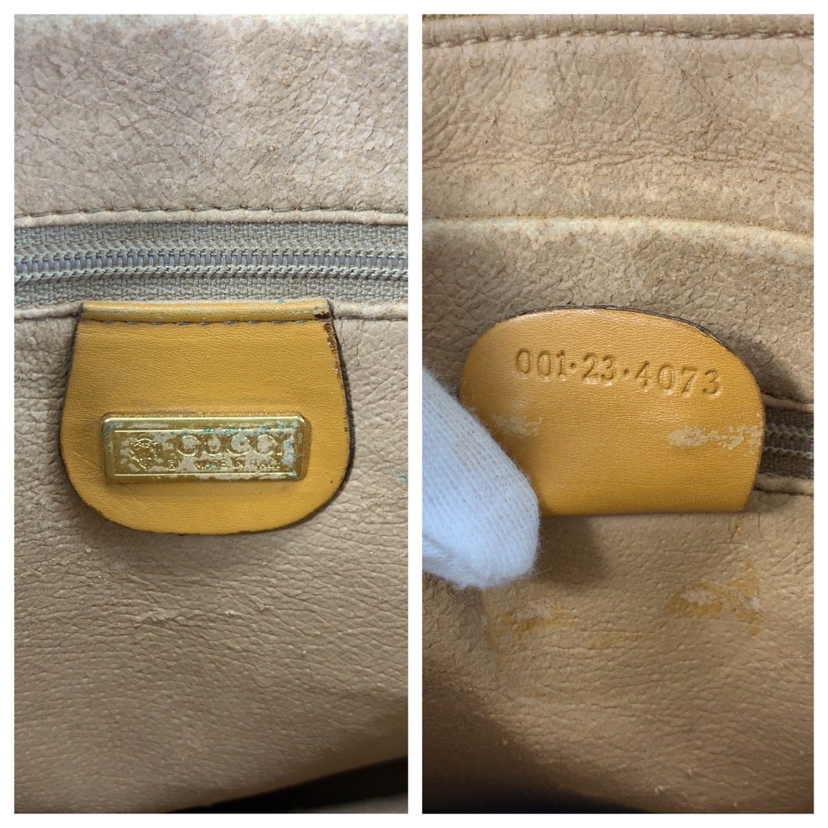 グッチ マイクロGGシェリーライン PVCショルダーバッグ