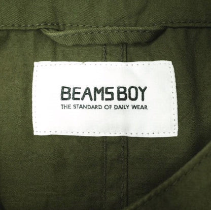 BEAMS BOY オリーブ ミリタリー シャツ ドレス