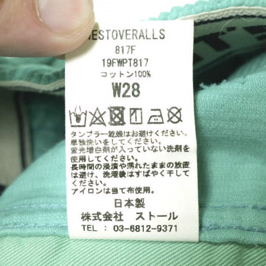 WESTOVERALLS 817F コーデュロイ コットン パンツ