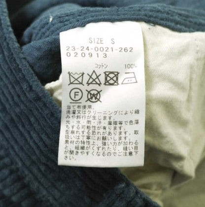 コーデュロイ ラップ ペインター パンツ S ネイビー