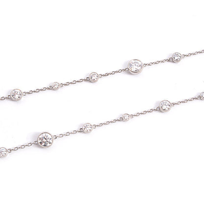 Gimel ミルグレイン ダイヤモンド ネックレス PT950/PT850
