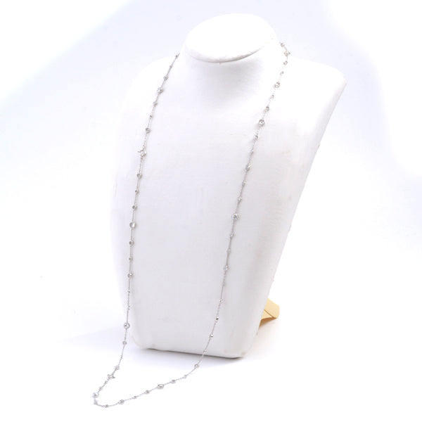 Gimel ミルグレイン ダイヤモンド ネックレス PT950/PT850