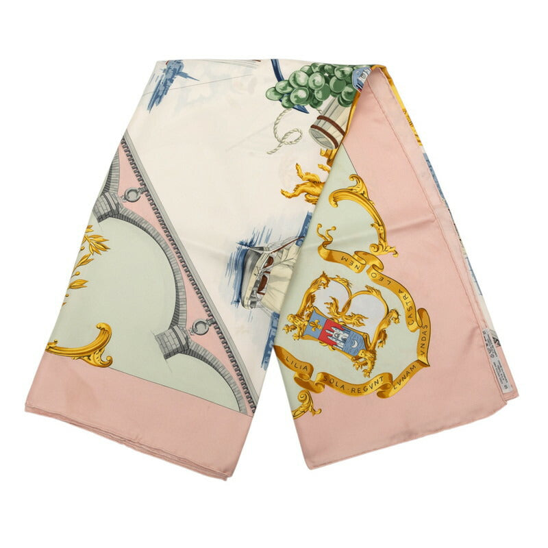 エルメス カレ90 BORDEAUX PORTE OCEANE スカーフ