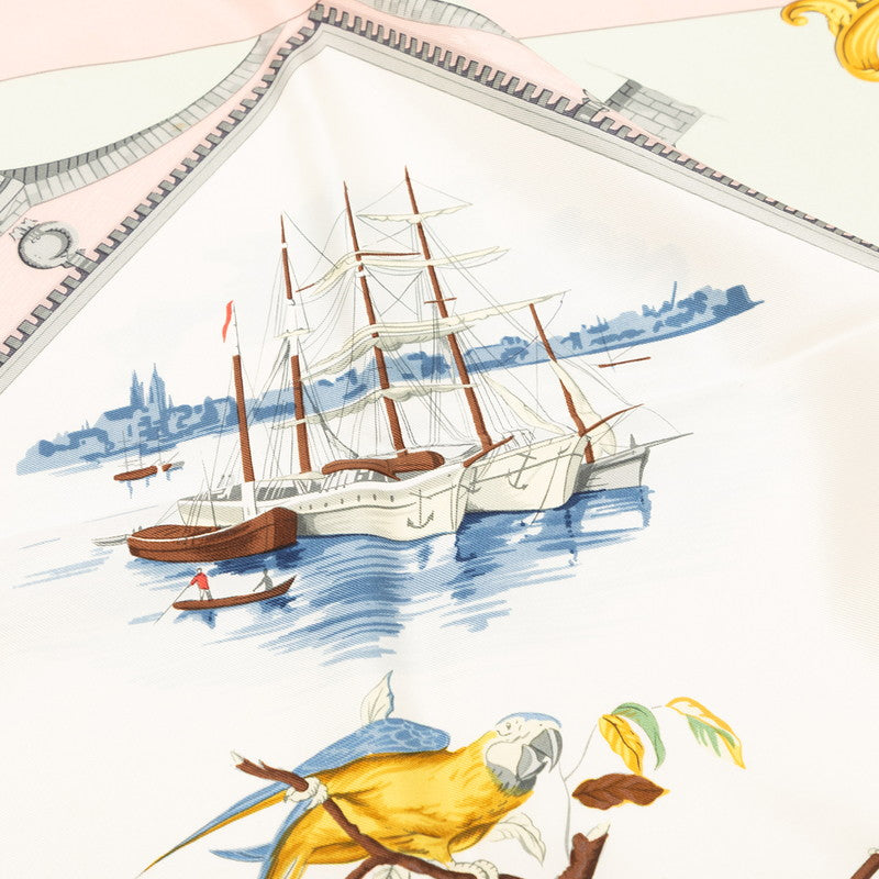 エルメス カレ90 BORDEAUX PORTE OCEANE スカーフ