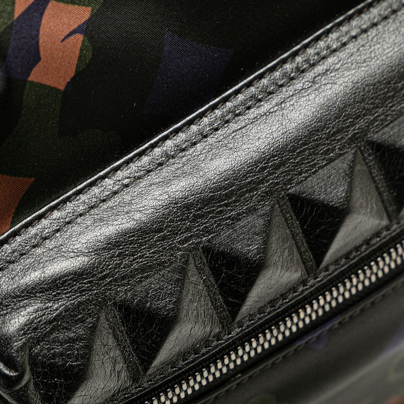 MCM カモフラージュ ナイロン レザー バックパック