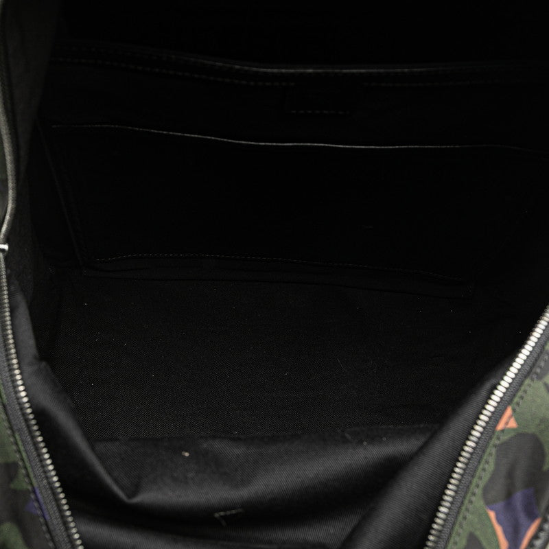 MCM カモフラージュ ナイロン レザー バックパック