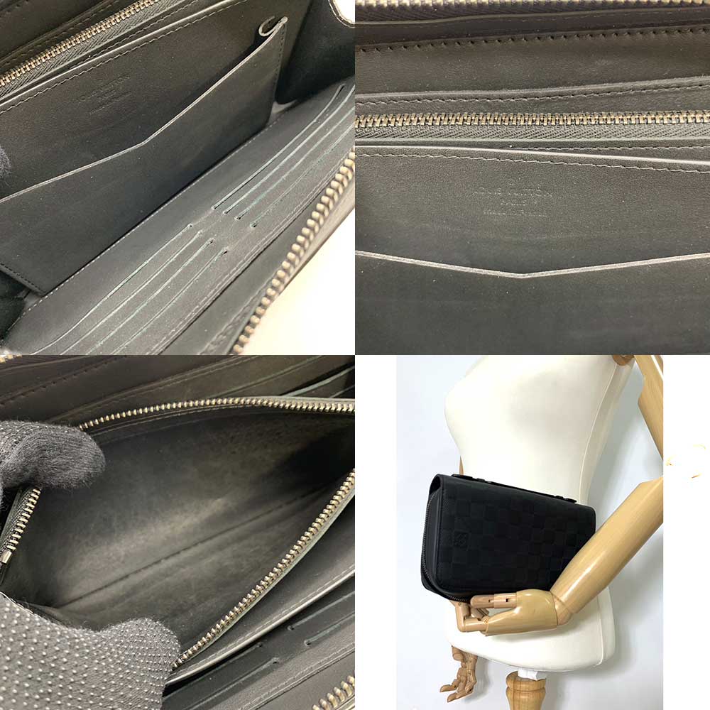 ルイヴィトン ダミエ ジッピー XL ブラックウォレット