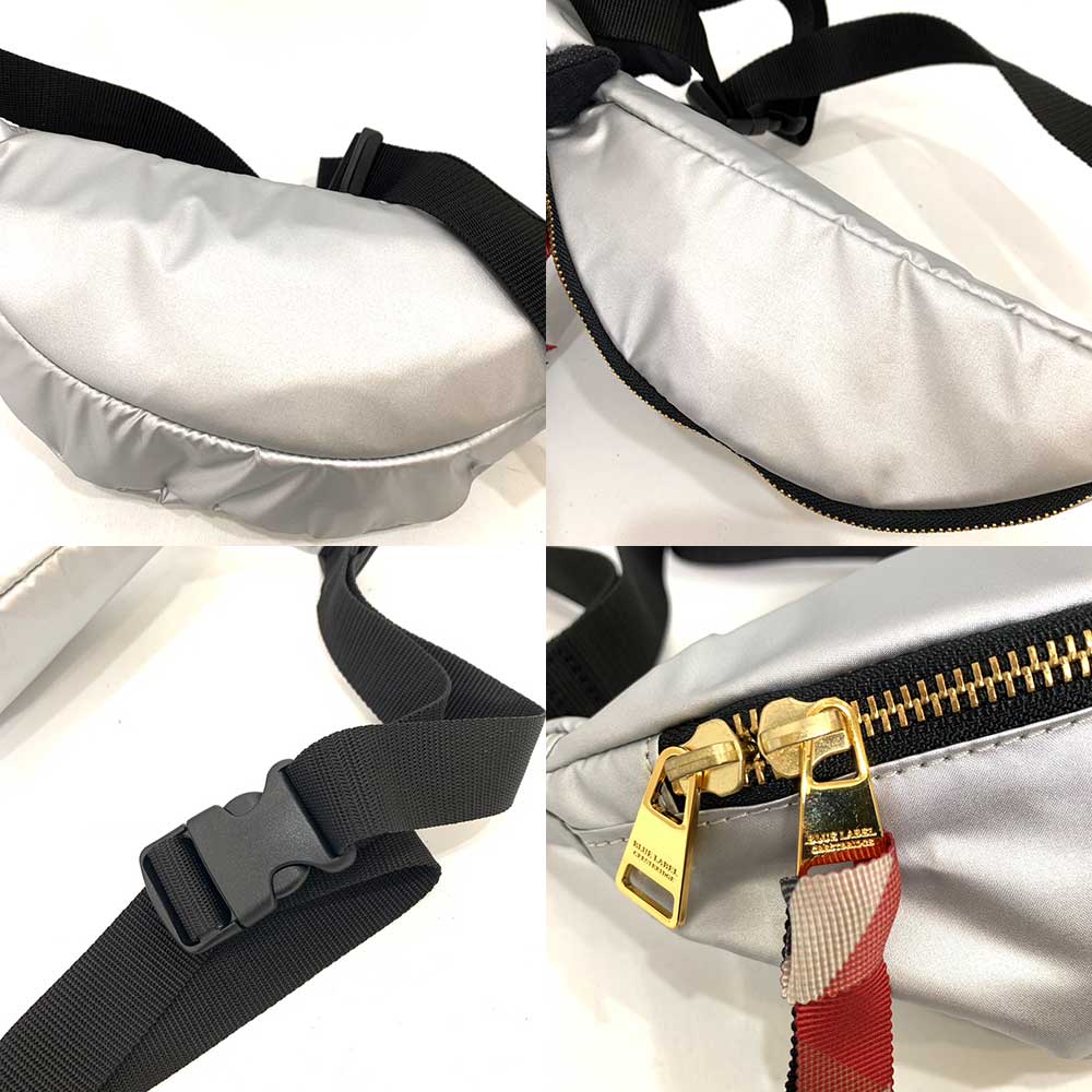 ブルーレーベル クレストブリッジ シルバー ウエストバッグ