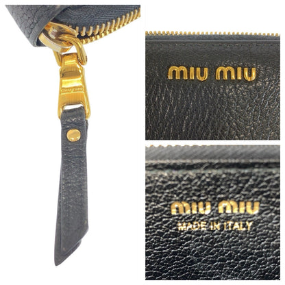 ミュウミュウ レザー長財布