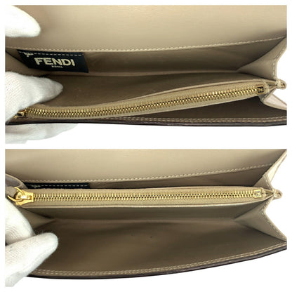 フェンディ ピーカブー レザー長財布