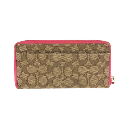 コーチ シグネチャー キャンバス レザー 長財布