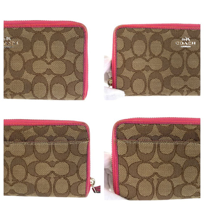 コーチ シグネチャー キャンバス レザー 長財布