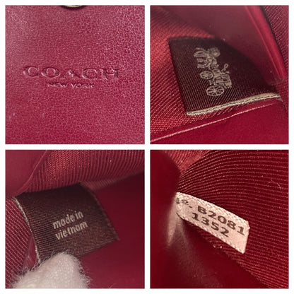 コーチ ミディアムフラップウォレット フラワー レザー 折り財布