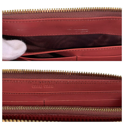ミュウミュウ レザー長財布