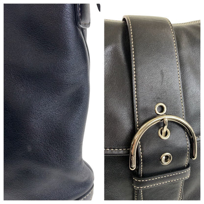 コーチ ソーホー スモールダッフル レザー ショルダーバッグ