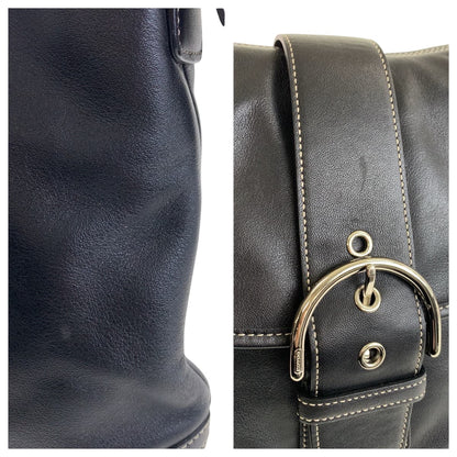 コーチ ソーホー スモールダッフル レザー ショルダーバッグ
