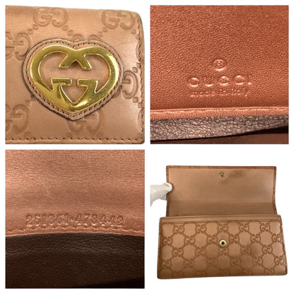 グッチ グッチシマ ラブリー レザー長財布