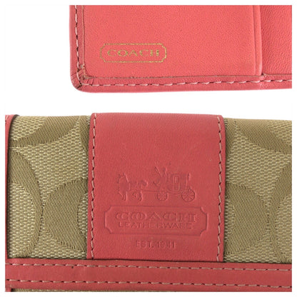 コーチ シグネチャー キャンバス レザー 財布