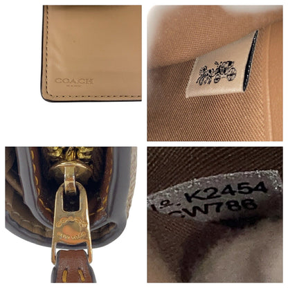 コーチ シグネチャー PVCレザー折財布
