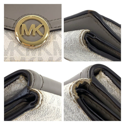 マイケルコース レザー PVC 折り財布