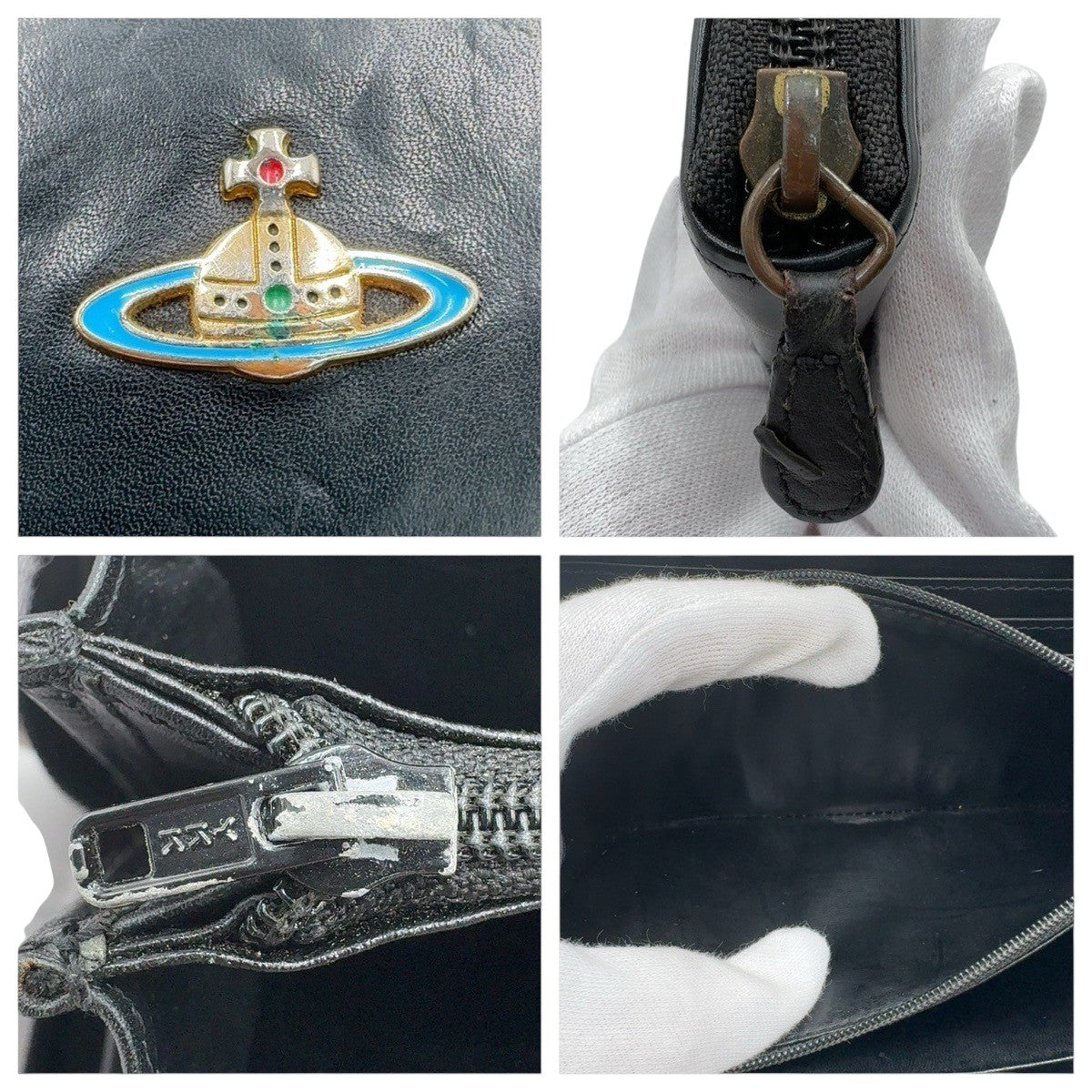 ヴィヴィアンウエストウッド レザー長財布