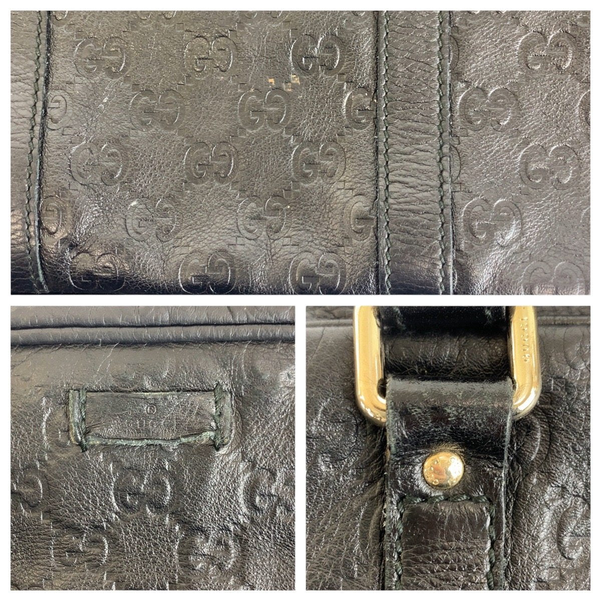 グッチ グッチシマ レザー ブリーフケース