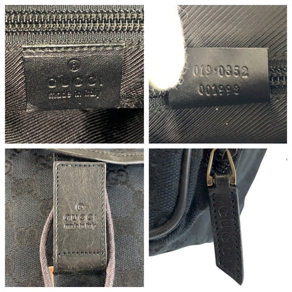 グッチ GGキャンバス レザー バックパック