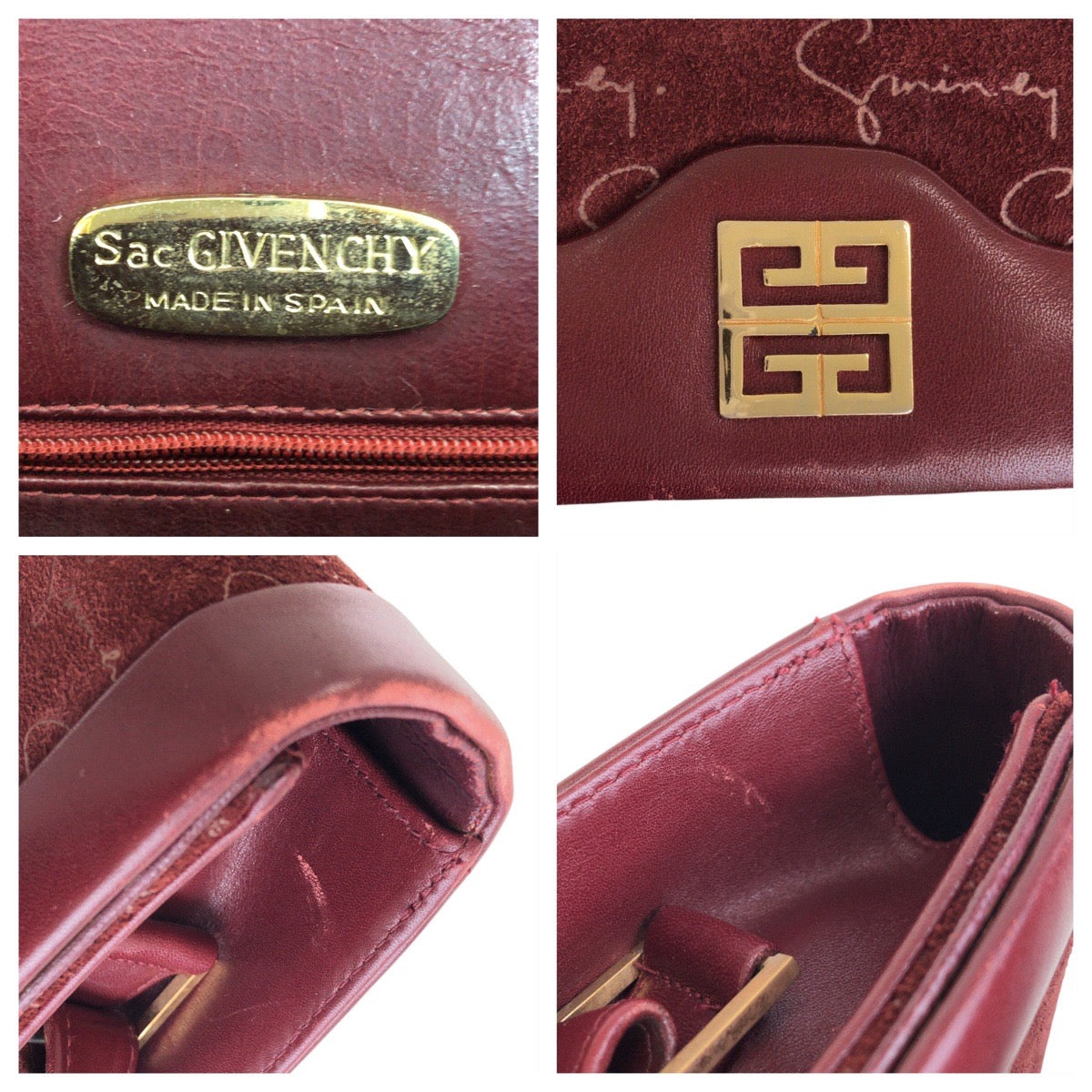 ジバンシィ スウェード レザー ショルダーバッグ