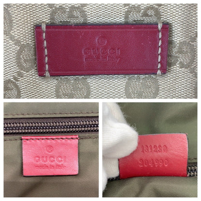 グッチ GGキャンバス/レザー 2wayショルダートートバッグ