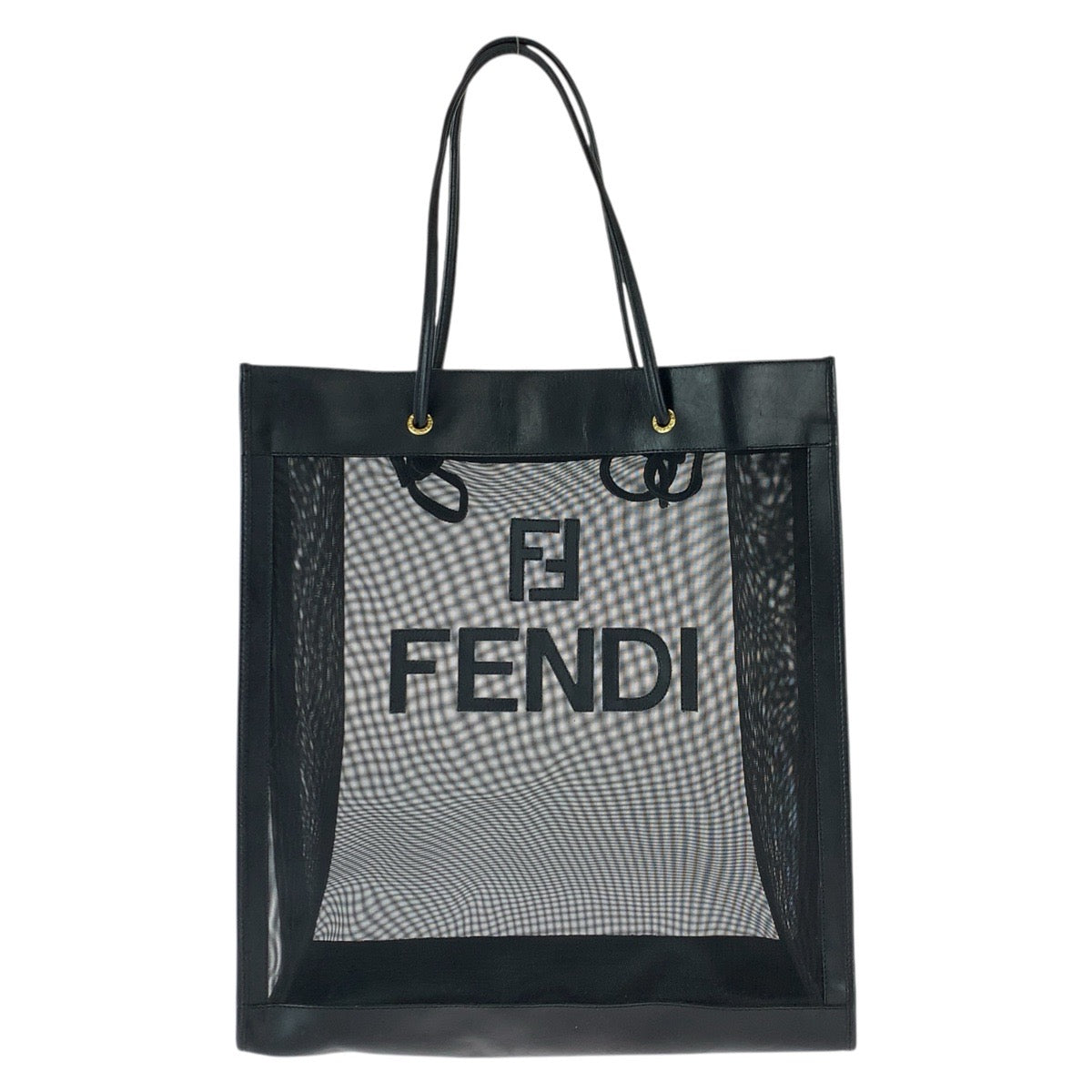 フェンディ FFロゴ レザー メッシュ 2wayバッグ