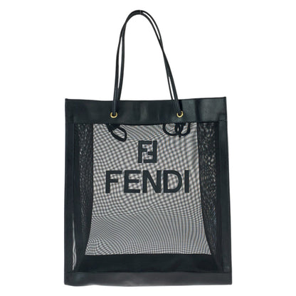フェンディ FFロゴ レザー メッシュ 2wayバッグ