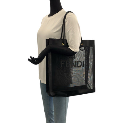 フェンディ FFロゴ レザー メッシュ 2wayバッグ