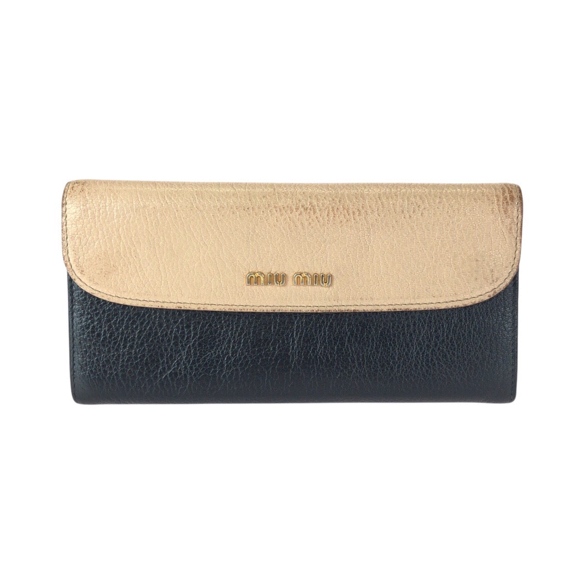 ミュウミュウ レザー長財布