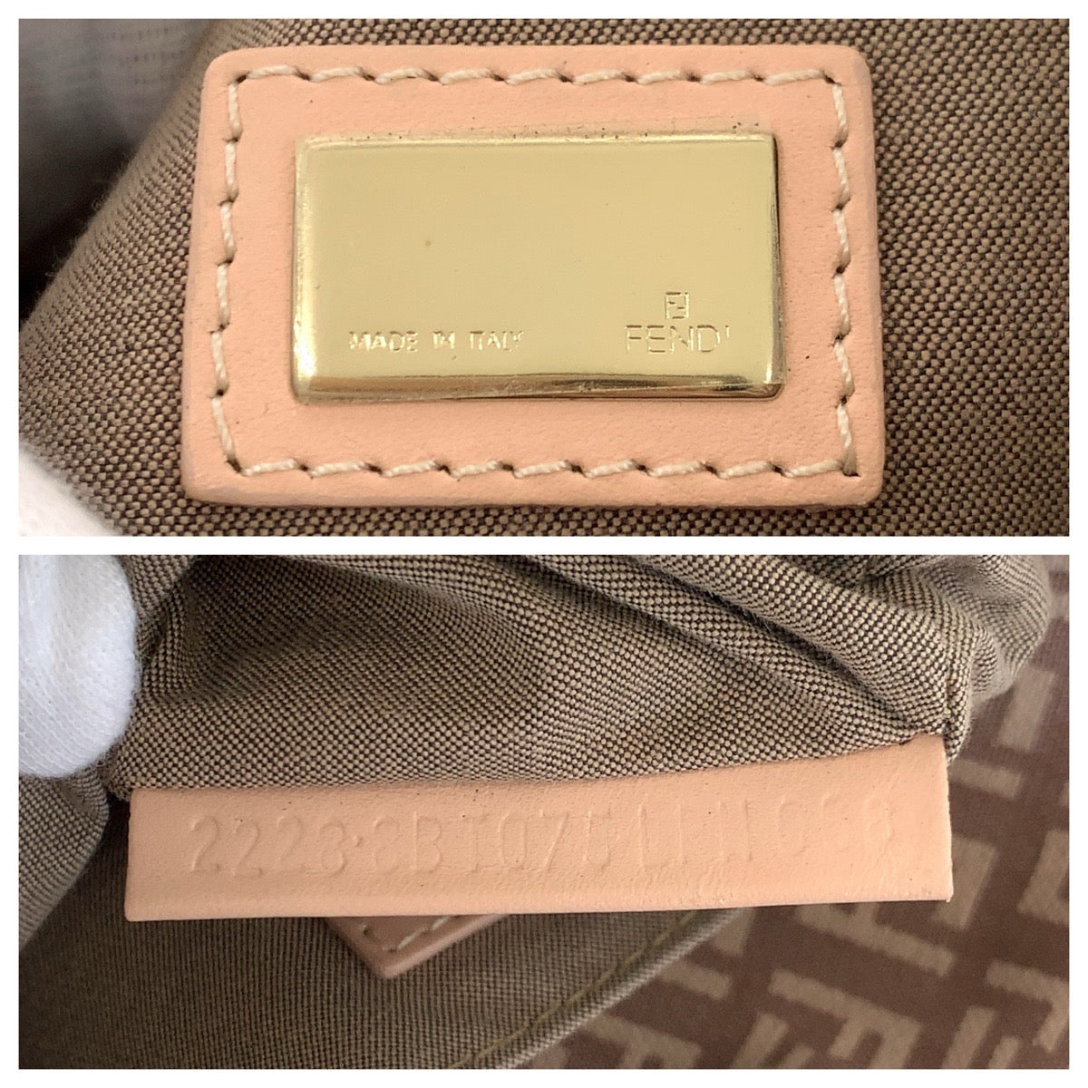 フェンディ ズッキーノ キャンバス ショルダーバッグ