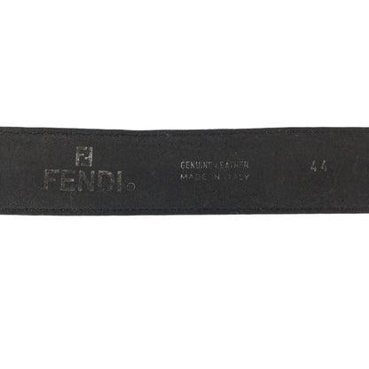フェンディ ズッカ FFロゴ キャンバスレザーベルト