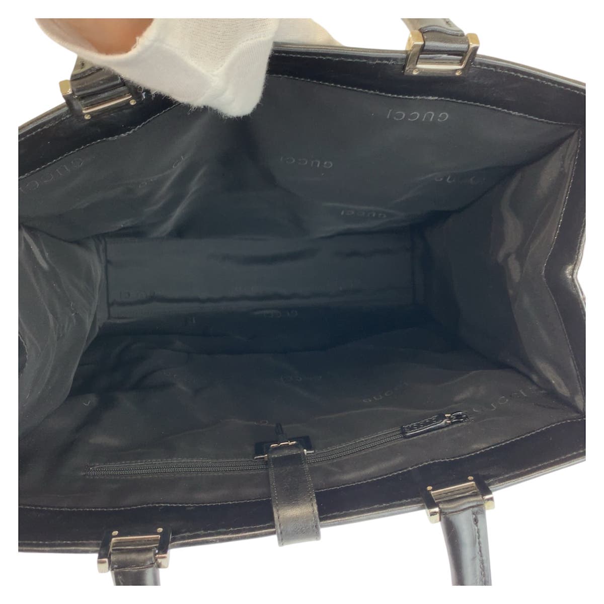 グッチ ジャッキー GGキャンバス レザートートバッグ
