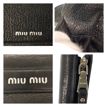 ミュウミュウ マドラス レザー二つ折り財布