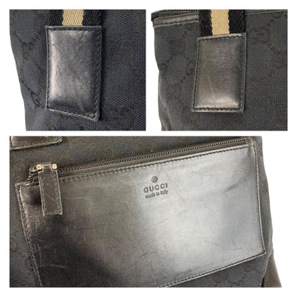 グッチ GGキャンバス レザー トートバッグ