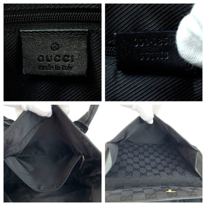 グッチ GGキャンバス レザー トートバッグ