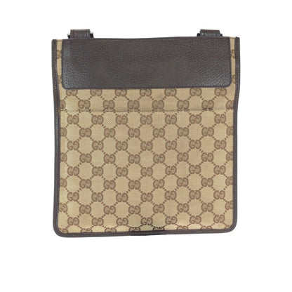 グッチ GGキャンバス レザー ショルダーバッグ