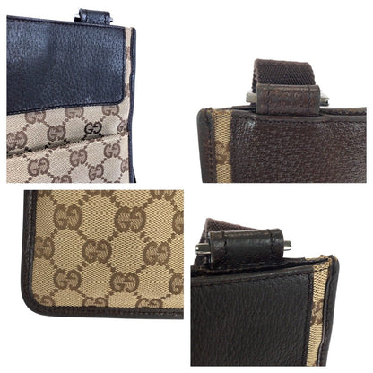 グッチ GGキャンバス レザー ショルダーバッグ