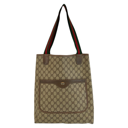 グッチ GGスプリームキャンバス レザー 2wayショルダーバッグ