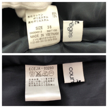 クレージュ コットンポリエステル ノースリーブワンピース