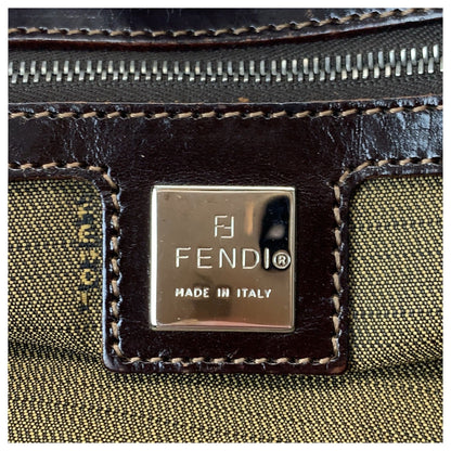 フェンディ ズッカ キャンバス レザー2wayバッグ