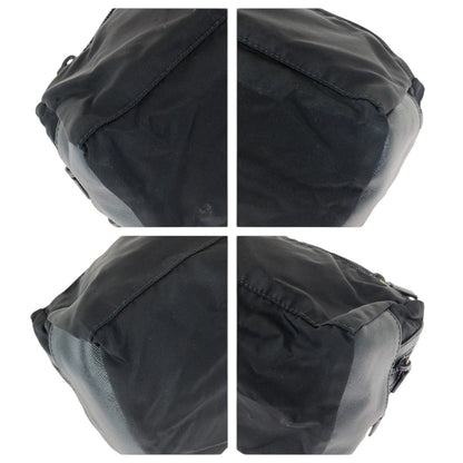 プラダ テスートサフィアーノ ナイロンレザークラッチバッグ