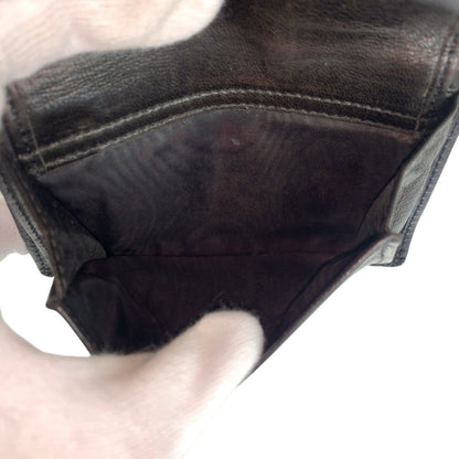 シャネル レザー折り財布