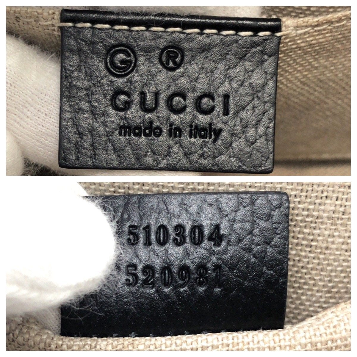 グッチ インターロッキングG レザー チェーンショルダーバッグ