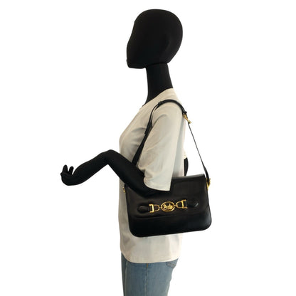 セリーヌ レザーショルダーバッグ