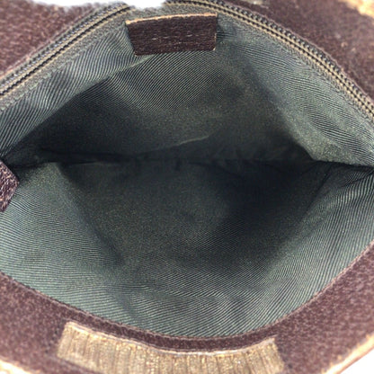 グッチ GGキャンバス レザー ショルダーバッグ